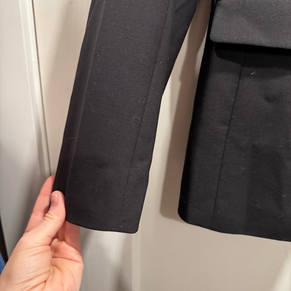 Banana Republic‎ Women’s Black Wool Blazer Size 14 Preppy Academia Career Office - Picture 2 of 10